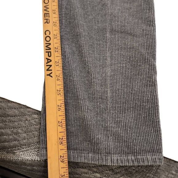 Lauren Ralph Lauren Green Label Gray Corduroy Pants Straight Leg Women's Size 10 - Picture 8 of 11